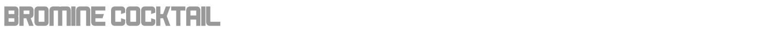 Bromine Cocktail font preview